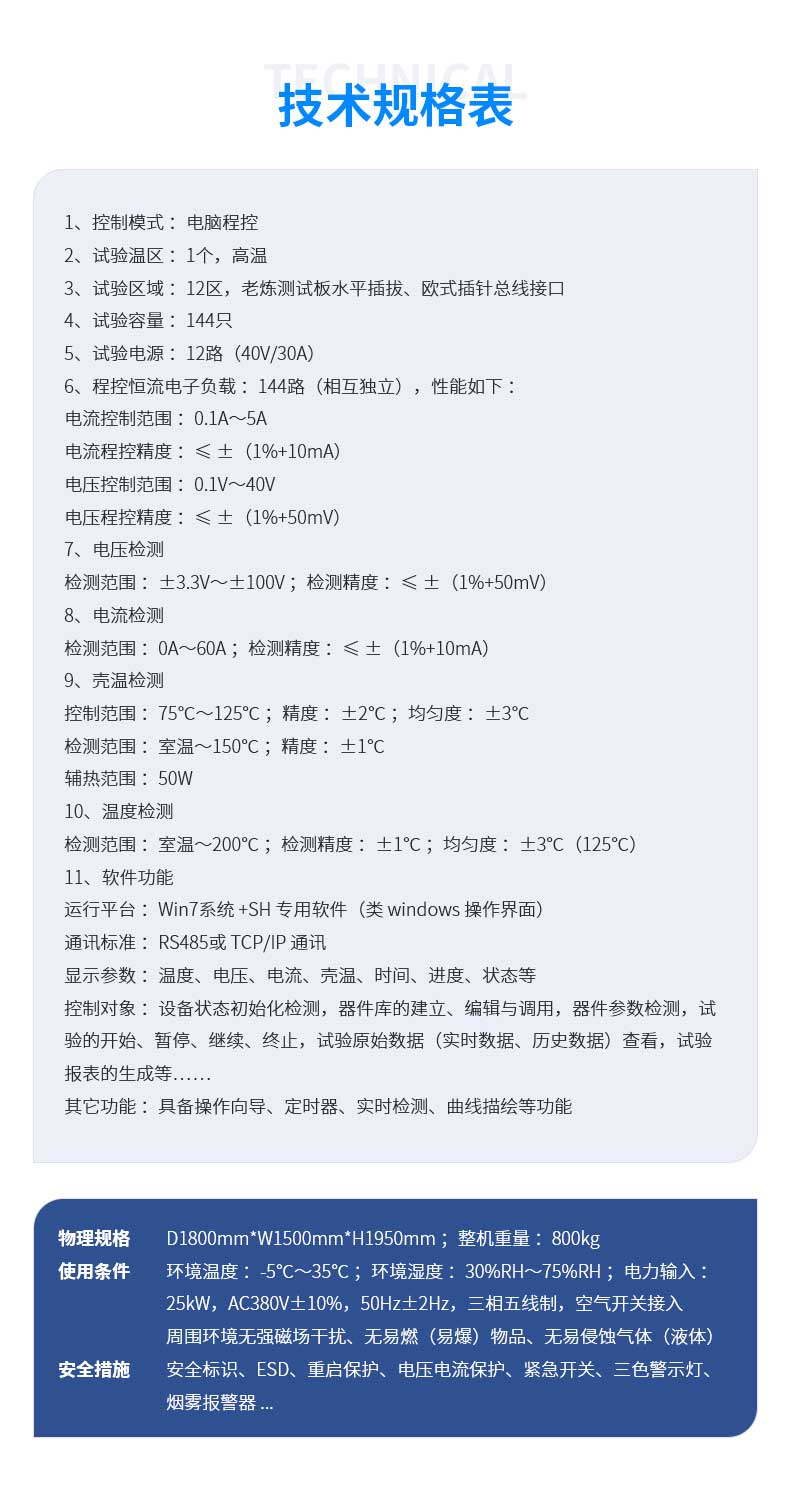 电源模块高温老炼检测系统（消耗型）双工位