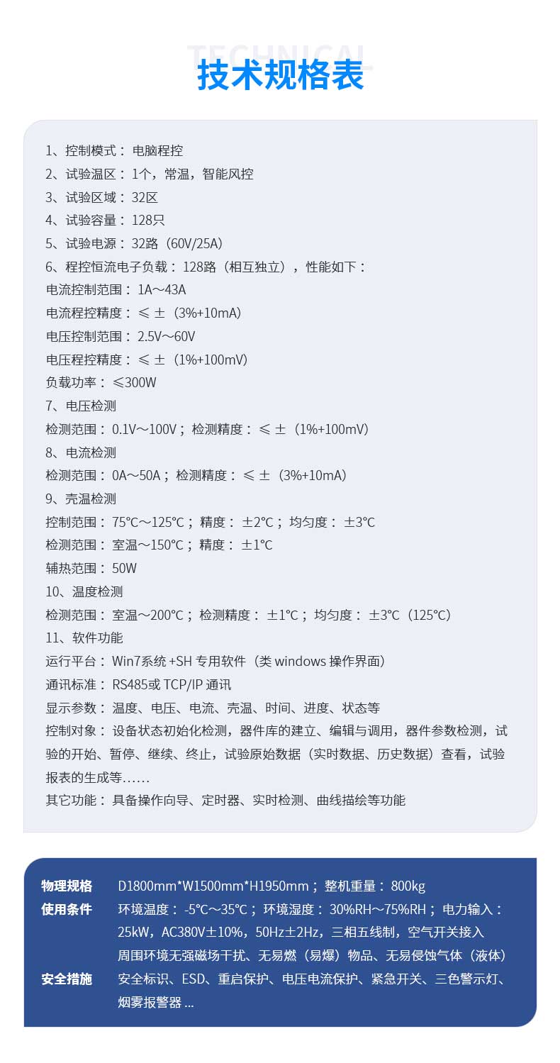 电源模块高温老炼检测系统（回馈型）