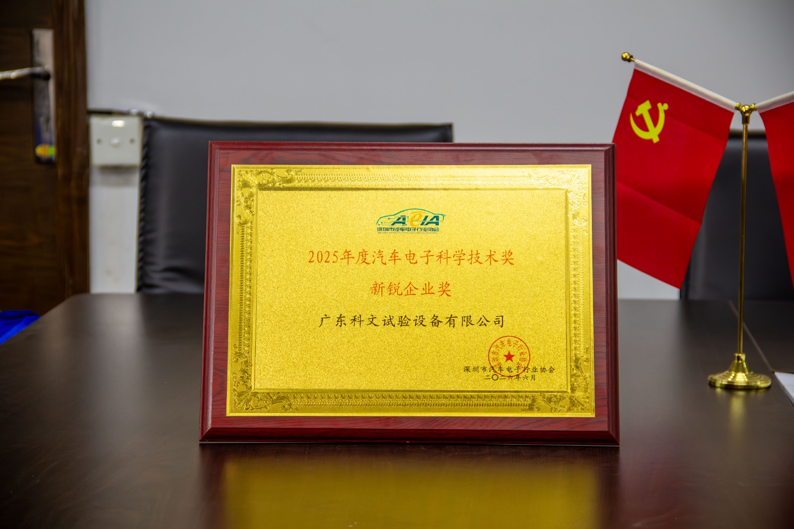 新锐企业奖奖牌