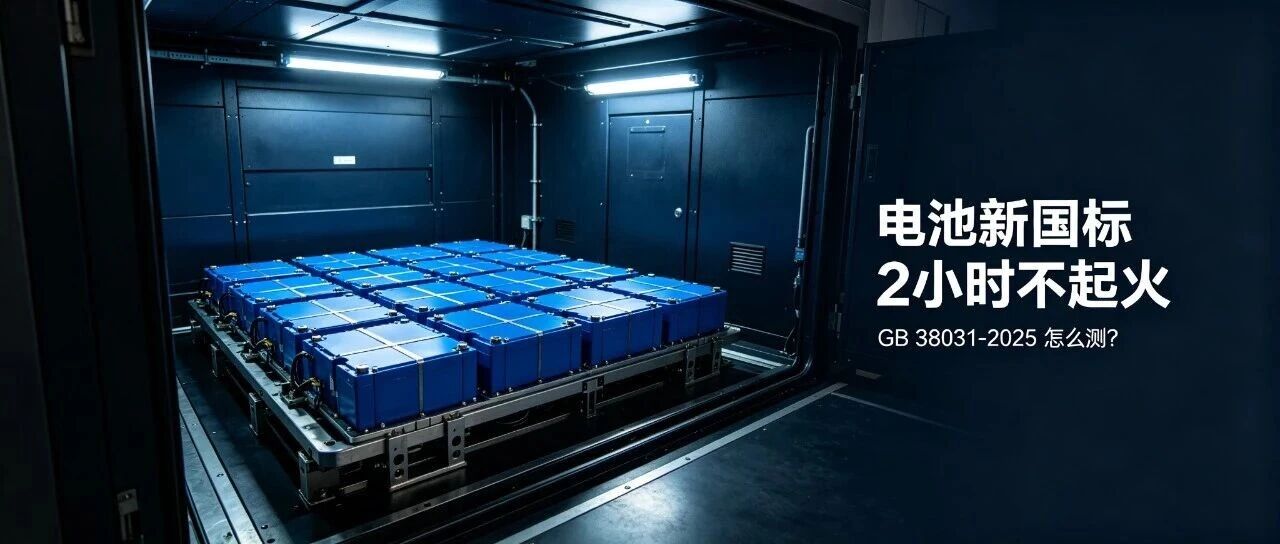 GB 38031-2025 来了:动力电池“2小时不起火”到底怎么测?